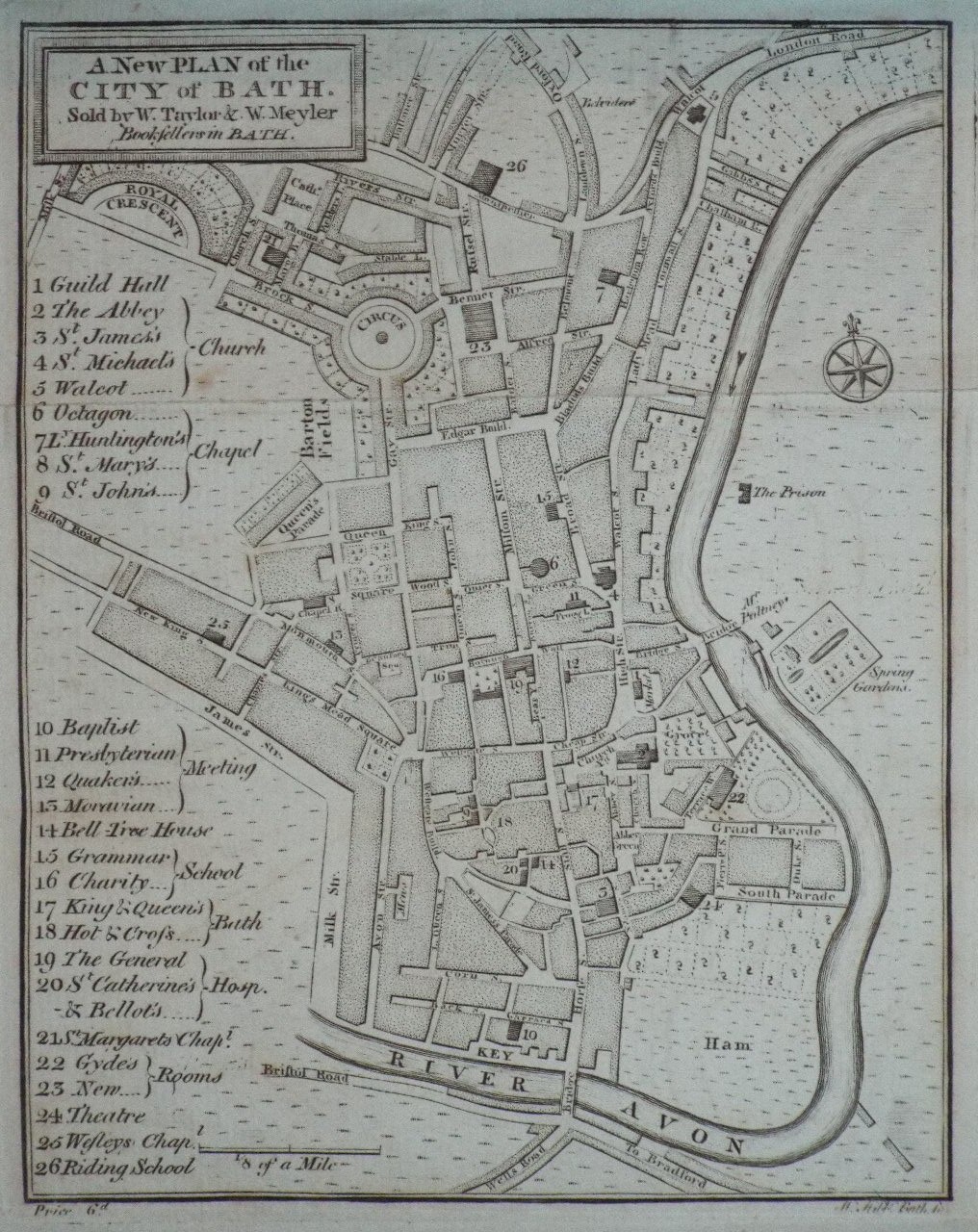 Map of Bath - Bath